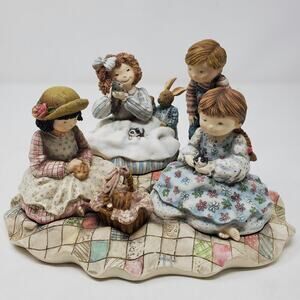 Lang & Wise Special Friend Circa 1999 Picnic With Molly First Edition Figurine